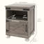 Table de bout Modern Farmhouse avec tablette et placard, gris-1584875390-1593651942