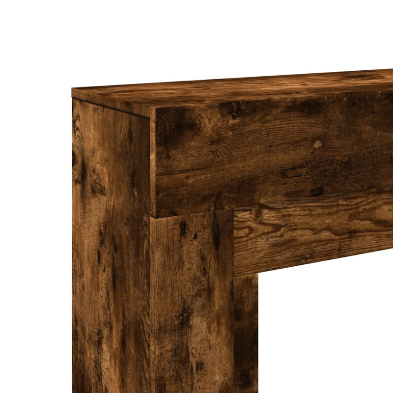 Fireplace Surround 30 Cm Engineered Wood, 87.5cm H x 100cm W x 30cm D, Smoked Oak
