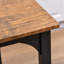 Ensemble de table de bar à hauteur de comptoir pour 4, ensemble de table de cuisine carrée et chaises avec repose-pieds, pieds en métal, ensemble de table de salle à manger industriel pour 4