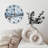Winter Reindeer Mountain Clock Wall Art Decor