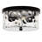 Alixandra 2-Light Flush Mount Ceiling Light With Clear Hammered Glass-295452041-295452040