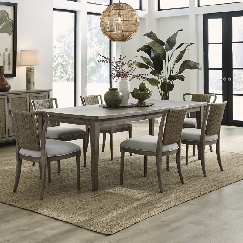 Houserville 6 Person Rectangular Dining Table Set