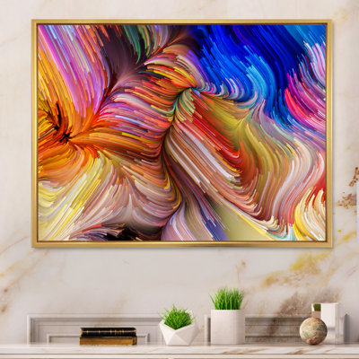 Élégance de liquide Art, art graphique sur toile