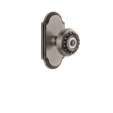 Grandeur Arc Plate Privacy with Parthenon Door Knob