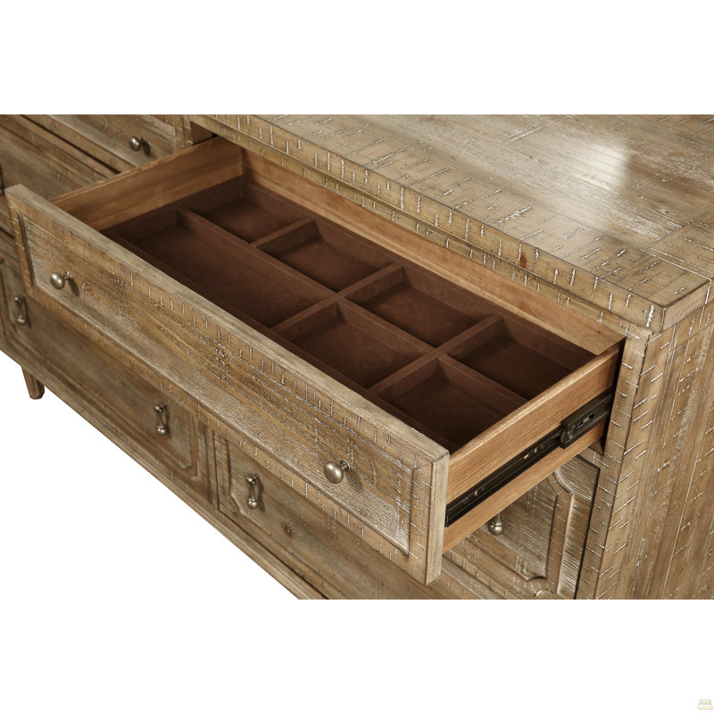 Commode 6 tiroirs brune