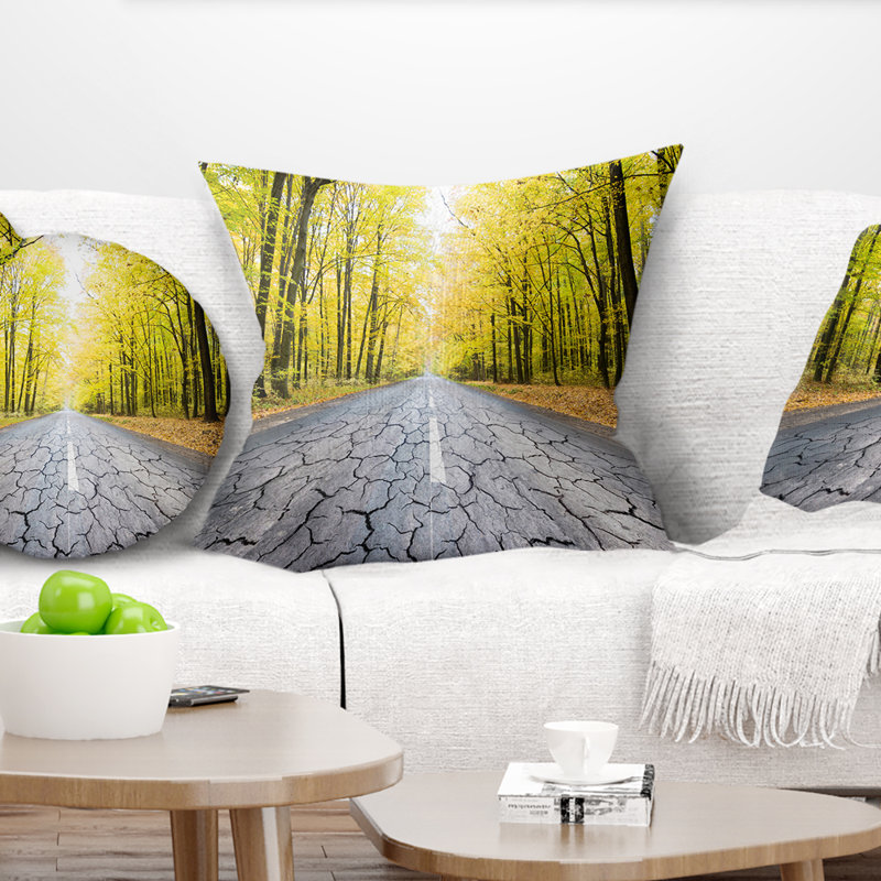 Coussin paysage imprimé, 16 po x 1 po, Coussin décoratif