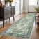 Washable Oriental  Area Rugs Non slip Green Rugs