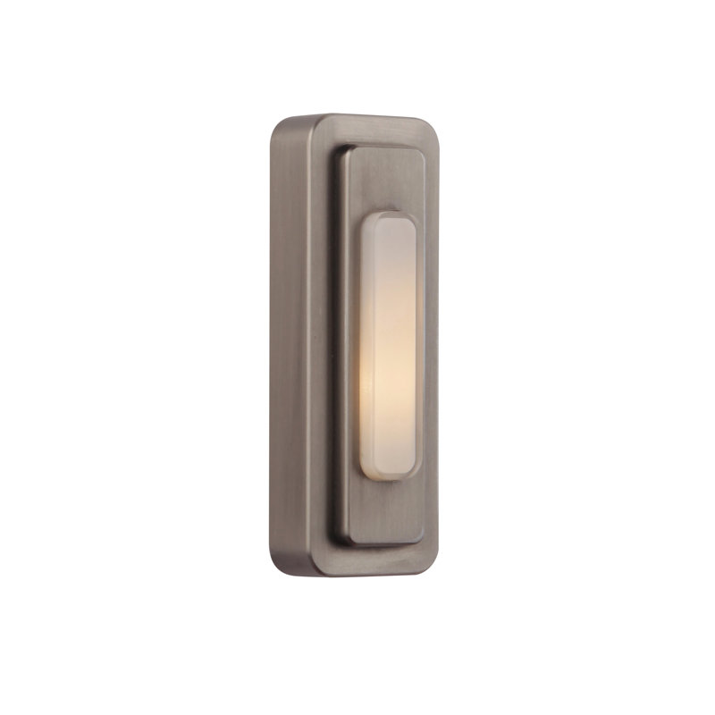Bouton lumineux à fixation en surface, Étain antique
