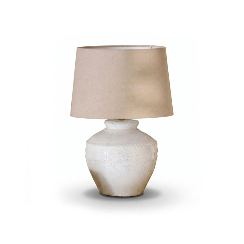 Ceramic Lamp, Taupe, Yes