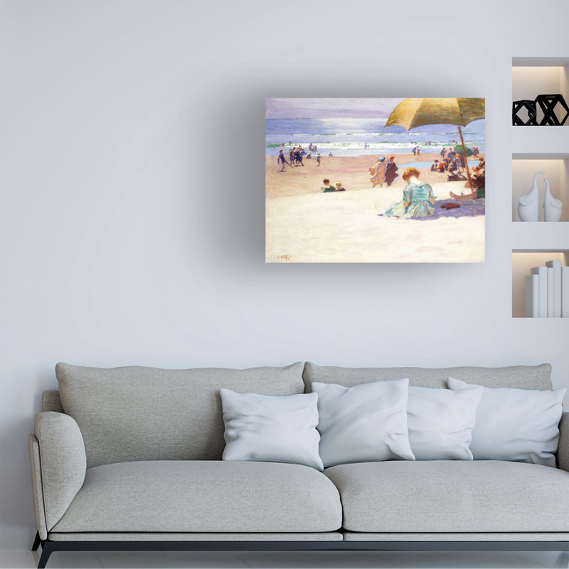 Edward Edward Potthast Hourtide, art sur toile, H 14 po x l 19 po