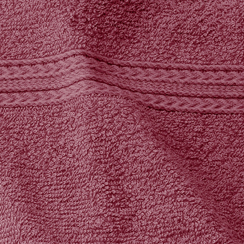 Blue Nile Mills Eco-Friendly 12 Piece Cotton Towel Set, Pink