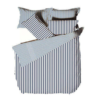 Hebden Mélange Stripe 100% Cotton Duvet Cover Set