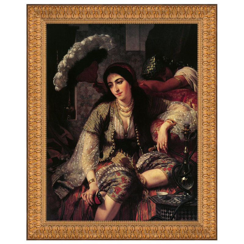 "Algérienne, 1860" par Ange Tissier, reproduction de toile encadrée, H 38,5 po x l 31 po