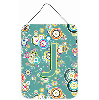 « letter circle initial » par denny knight, plaque d’art