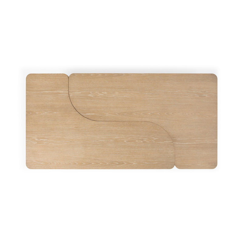 Melina Solid Wood Coffee Table, Coastal Drift