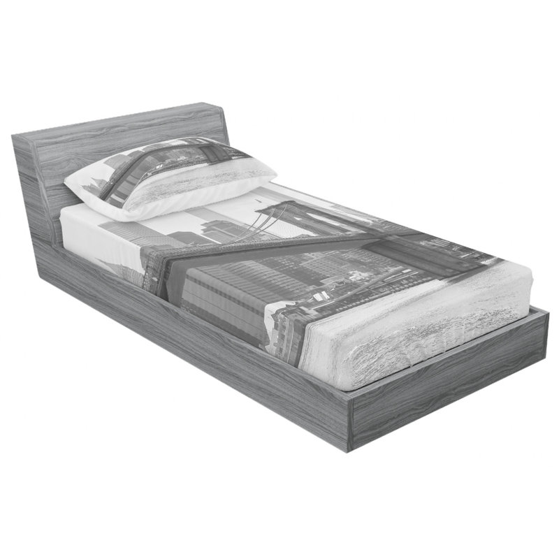 Microfiber Sheet Set, Twin XL Sheet Set with Fitted Sheet