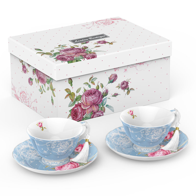 Porcelain Mug, Blue