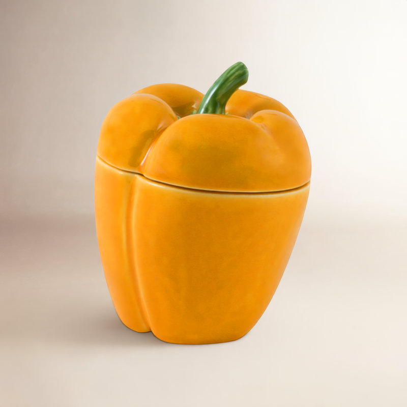 Decorative Bowl, Yellow,  5.31" H x 4.5" W x 4.5" D