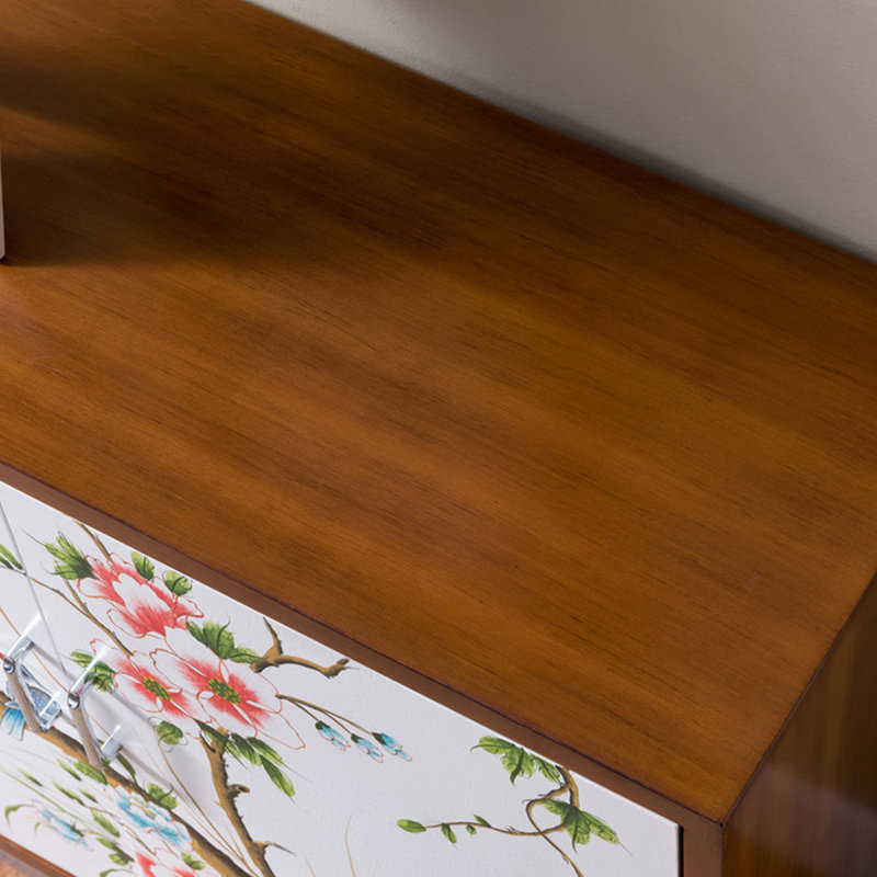 Nouvelle armoire d'appoint peinte de style chinois