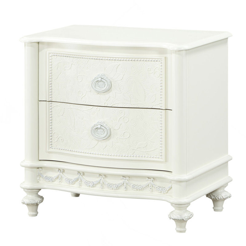 2-Drawer Rectangle Nightstand