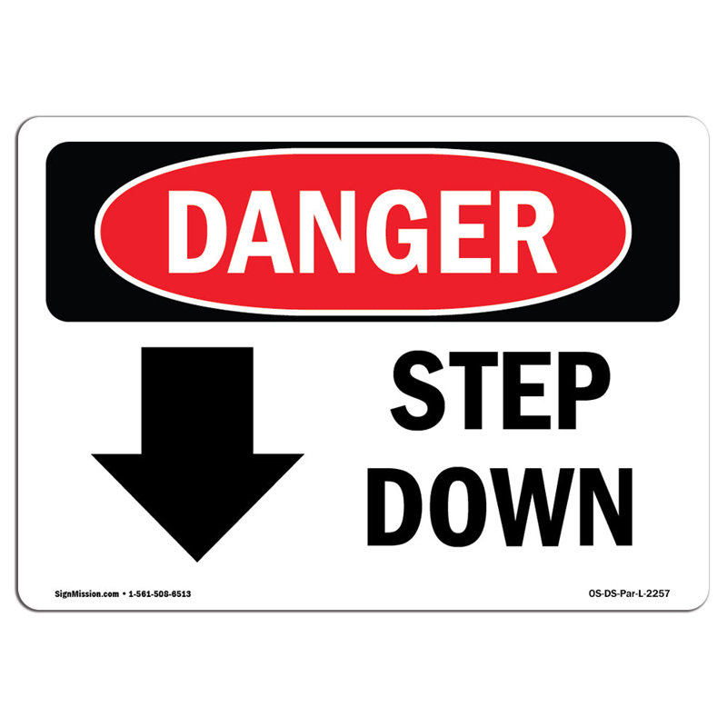 Signe Step Down, H 12 po x l 18 po x P 0,1 po