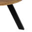 Petite table basse / d'appoint Harvest - table ronde en bois de manguier de 18 po de hauteur, design Mid-Century moderne fabriqué à la main pour le salon ou le bureau, finition naturelle