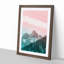 Cloud Stripe over the Mountains in Abstract - Picture Frame Graphic Art Print-55680723-55680722
