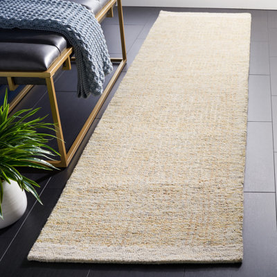 Lukas Hand Tufted Wool/Cotton Solid Color Rug in Gray