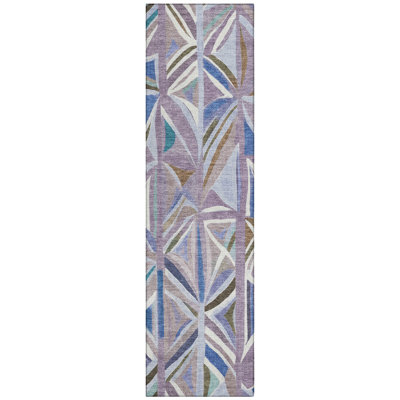 Machine Washable Indoor/Outdoor Boruta ACN2253 Geometric Rug