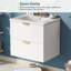 Meuble-lavabo mural moderne 24 po avec 2 tiroirs pour les petites salles de bain-111700902