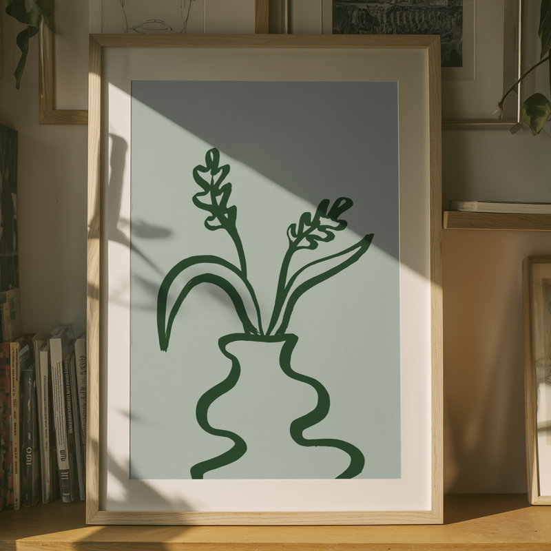 Wrapped Canvas Print, 76.2 cm H x 50.8 cm W, Teal