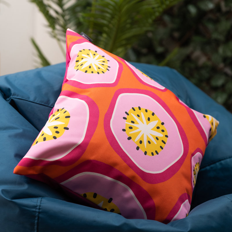 icon Passionfruit Indoor-Outdoor Cushion, Pink