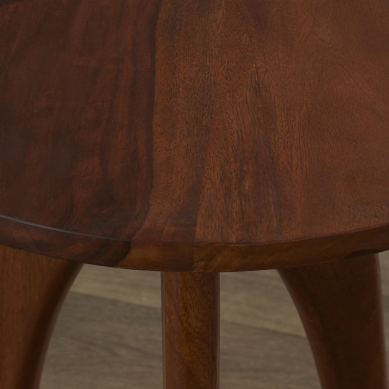 Laverne Solid Wood 3 Legs End Table