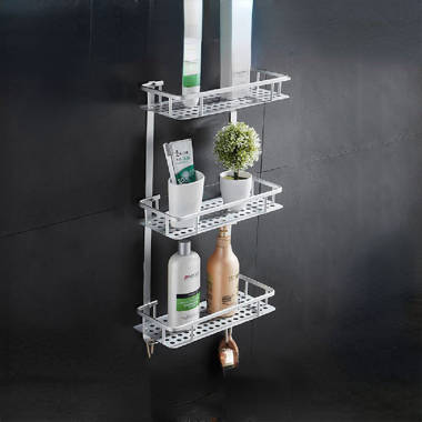Portwood Wall Mount Aluminum Shower Caddy The Twillery Co. Finish: Black