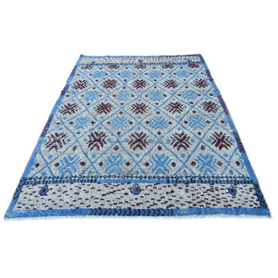 Tapis bleu clair Murry