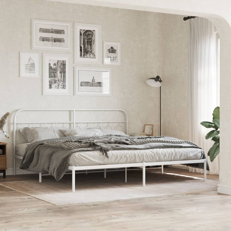 Raiens Bed Frame, 75 x 190cm, White