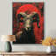 «Grey Red Astrology Rams Rebellion Aries», art mural astronomie-106112807-106112808