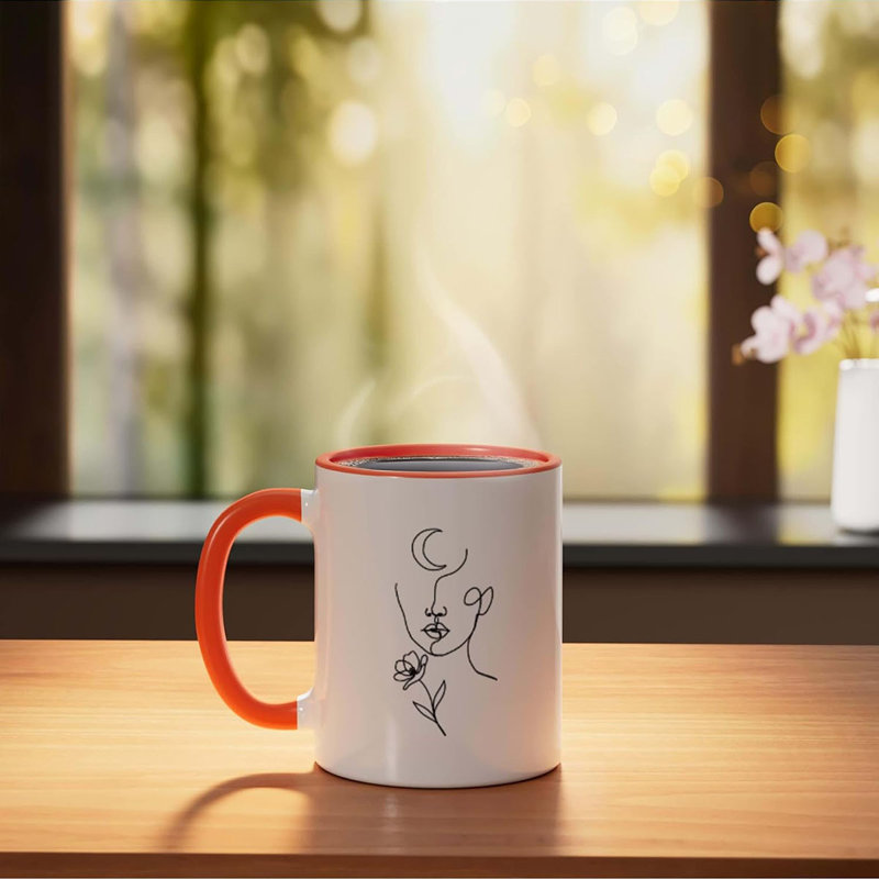 Ceramic Coffee Mug, Orange