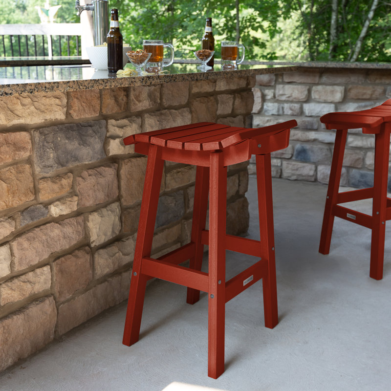 Tabouret Preet, Rouge rustique