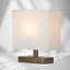 Slimline Metal Rectangle 28cm Bedside Lamp-1645674091