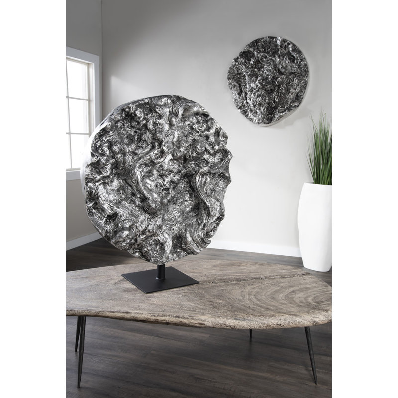 Cast Root Silver Standing Sculpture