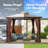 10 Ft. W x 10 Ft. D Aluminum Patio Gazebo