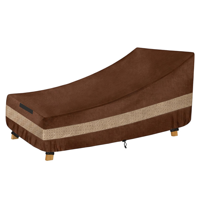 Waterproof Patio Chaise Lounge Cover For Outdoor Furniture, 80“ L x 27” W x 30" H 