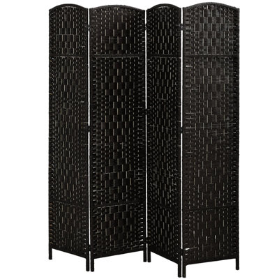 Paravent artistique, grand écran d'intimité pliable avec design tissé, convient pour, cadre en bois de peuplier massif, intimité en corde de papier, écran portable facile à déplacer et à ranger, panneaux de séparation, dortoirs idéaux