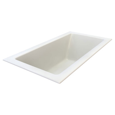 Studio 66'' x 36'' Soaking Fiberglass Bathtub