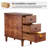 Soichi Solid Wood 3 - Drawer End Table Set-296092933
