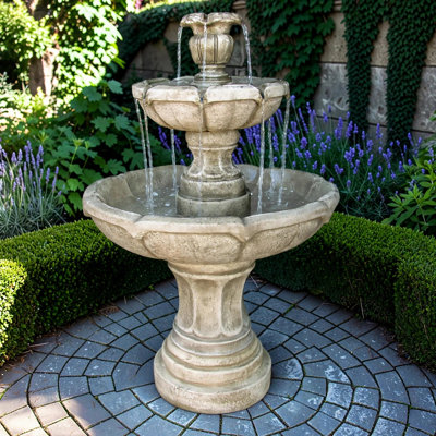 Positano Tiered Cast Stone Fountain