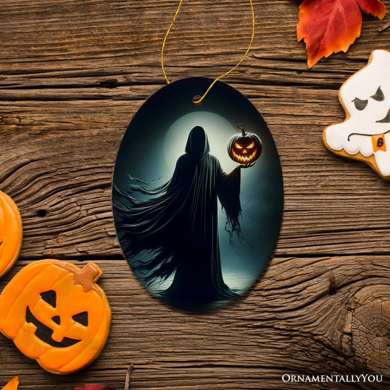 Ornement horreur, citrouille d'Halloween