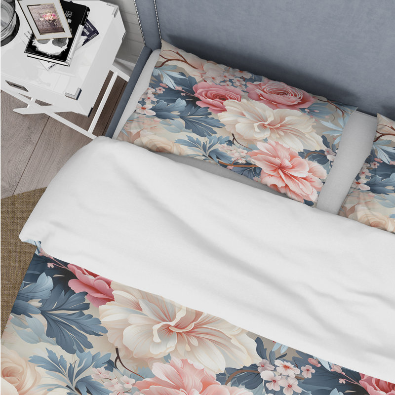 Ensemble de housse de couette Rococo, Housse de couette pour très grand lit et 2 très