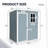 5x3 Resin Outdoor Storage Shed with Floor and Window Gray